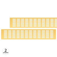 Вентиляционная решетка Благовест золото (500x100 мм) (2шт.)