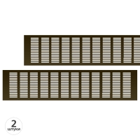 Вентиляционная решетка Благовест бронза (500x120 мм) (2шт.)