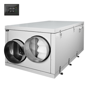 Приточно-вытяжная установка с пластинчатым рекуператором ФЬОРДИ ВПУ-CF-1200/9-380/3 EC-H-BLG-M