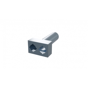 Вентиляционный прямой пленум Flexag PWP-125/90x2, D125, на 2 выxода, L=300 мм