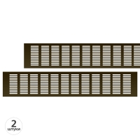 Вентиляционная решетка Благовест бронза (500x100 мм) (2шт.)