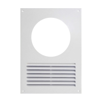 Вентиляционная решетка пластиковая (с фланцем 120/125) Europlast Na12