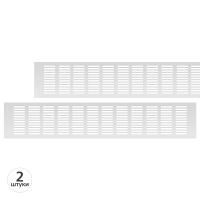 Вентиляционная решетка Благовест серебро (500x100 мм) (2шт.)