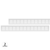 Вентиляционная решетка Благовест 60x500, серебро (2шт.)