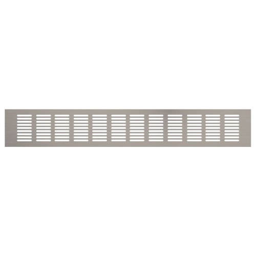 Вентиляционная решетка Благовест 80x500, матовый метал