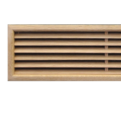 Деревянная вентиляционная решетка, дуб 100x550