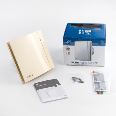 Вентилятор с обратным клапаном Soler Palau SILENT-100 CZ IVORY DESIGN 4C