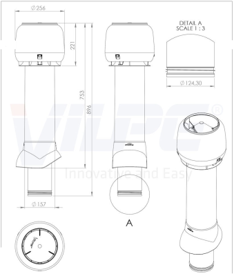 125P/IS/700 Вентиляционный выход, RR32
