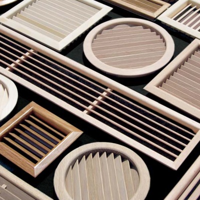 Деревянная вентиляционная решетка, дуб 100x550