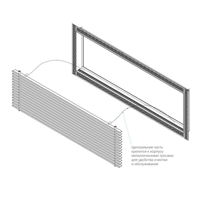 Вентиляционная решетка Brofer FUTURE 10AN (300x150 мм)