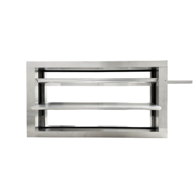 Дроссель-клапан прямоугольный под электропривод (оц. сталь) 500х250